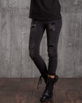 Forward Jeans with Sequins, Black Color