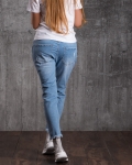 Langdon Distressed Jeans, Blue Color