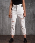 Sugar High-Waisted Jeans, White Color