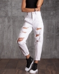 Foxfire Distressed Jeans, Black Color