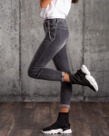 Mandy Slim-Fit Jeans, Grey Color