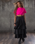 Album Maxi Skirt, Black Color