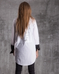 Madness Long Belted Shirt, White Color