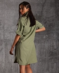 Almeria Shirt Dress, Green Color