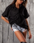 Mojito Shirt With Back Accent, Black Color