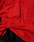 Rouge Drawstring Shirt, Red Color