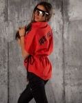 Rouge Drawstring Shirt, Red Color