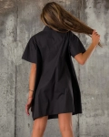 Event Shirt Dress, Black Color