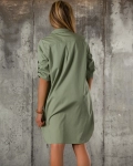 Needed Me Shirt Dress, Green Color