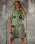 Needed Me Shirt Dress, Green Color