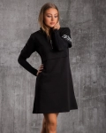 Agent Zip-Up Dress, Black Color