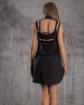 Tequila Shift Dress With Back Accent, Black Color