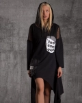 Oppose Hooded Dress, Black Color