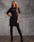 Deluxe T-Shirt Dress, Black Color