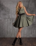 Valencia Dress With Back Cutout, Green Color