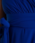 Remarkable One-Shoulder Dress, Blue Color