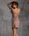 Ashley Dress, Brown Color