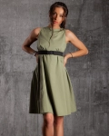 Aventino Dress With A Belt, Pink Color