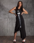 Unique Maxi Dress, Black Color