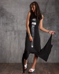 Unique Maxi Dress, Black Color