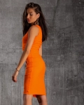 Jennifer Ribbed Dress, Orange Color