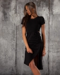 Designer Cutout Dress, Black Color