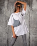 Our Life T-Shirt Dress, White Color