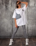 Our Life T-Shirt Dress, White Color
