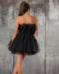 Instinct Dress With Tulle, Black Color