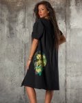 Moon Phase Dress, Black Color