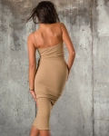 Penelope Midi Dress, Taupe Color